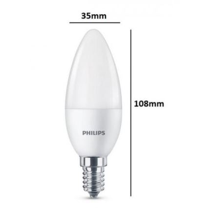 Set 3xLED-lampa Philips E14/5,5W/230V 2700K