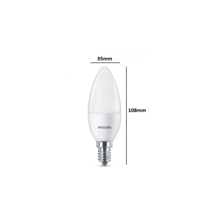Set 3xLED-lampa Philips E14/5,5W/230V 2700K
