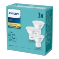 Set 3xLED-lampa Philips GU10/4,7W/230V 2700K