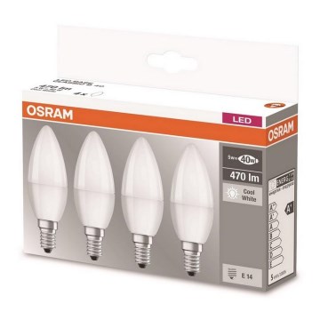 SET 4xLED-lampa E14/5W/230V 4000K - Osram