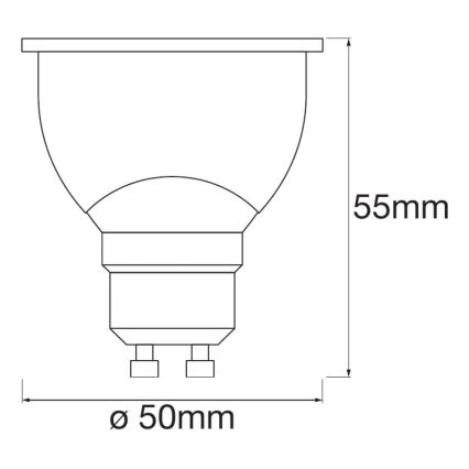 SET av 3 Dimbar RGBW LED-lampa SMART+ GU10/4,9W/230V 2700–⁠⁠6500 K –⁠ Ledvance