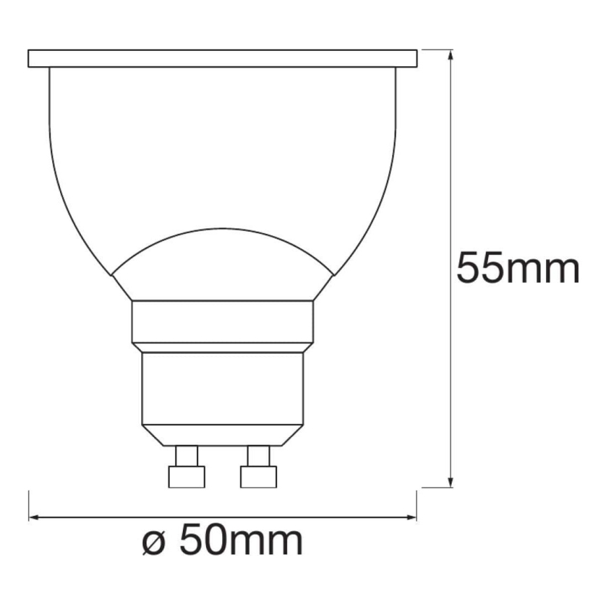 SET av 3 Dimbar RGBW LED-lampa SMART+ GU10/4,9W/230V 2700–⁠⁠6500 K –⁠ Ledvance
