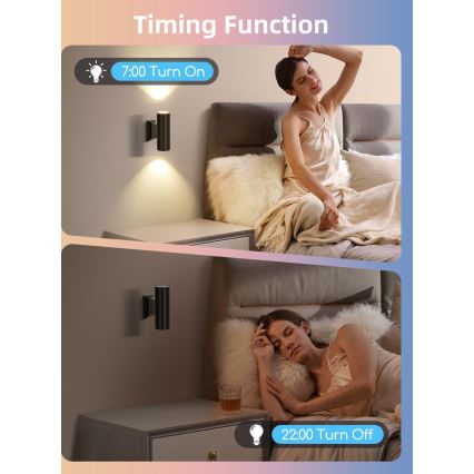 Set med 2 dimbara LED RGBW-lampor MESH GU10/6,5W/230V 2700-6500K Wi-Fi - Aigostar