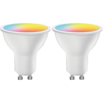 Set med 2 dimbara LED RGBW-lampor MESH GU10/6,5W/230V 2700-6500K Wi-Fi - Aigostar
