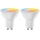 Set med 2 dimbara LED RGBW-lampor MESH GU10/6,5W/230V 2700-6500K Wi-Fi - Aigostar