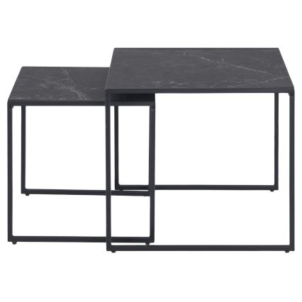 Set med soffbord ALMA 2 st antracit