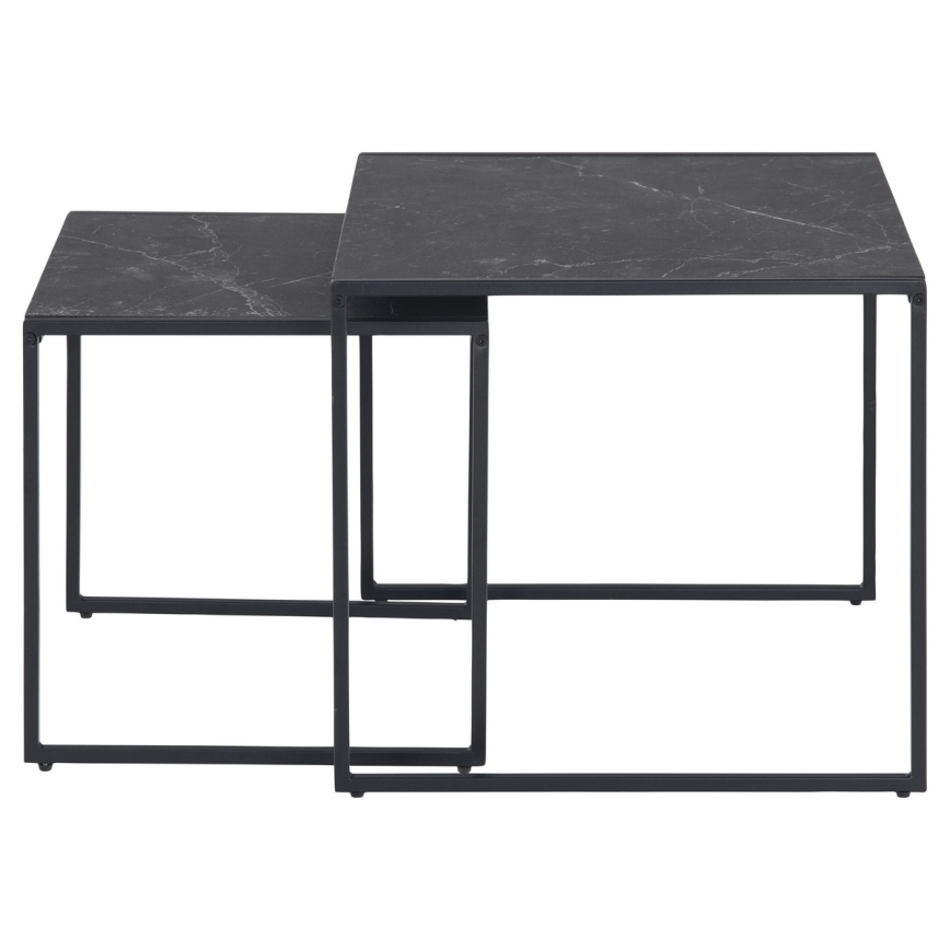 Set med soffbord ALMA 2 st antracit