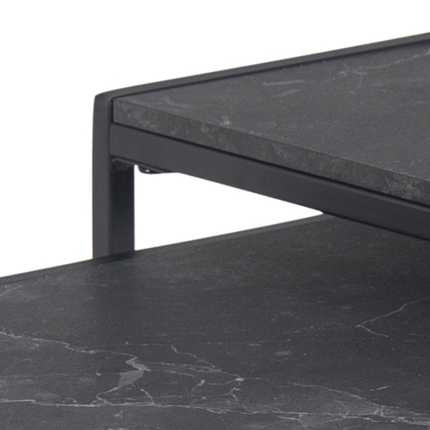 Set med soffbord ALMA 2 st antracit