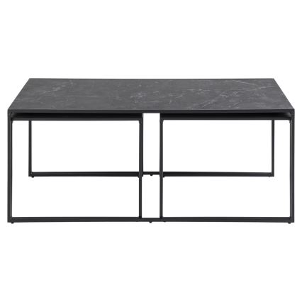 Set med soffbord ALMA 3 delar antracit