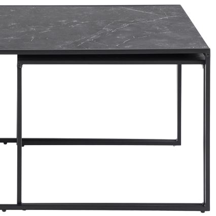 Set med soffbord ALMA 3 delar antracit