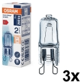 Set med 3 ugnslampor HALOPIN G9/25W/230V 2700K - Osram
