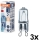 Set med 3 ugnslampor HALOPIN G9/25W/230V 2700K - Osram