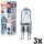 Set med 3 ugnslampor HALOPIN G9/40W/230V 2700K - Osram