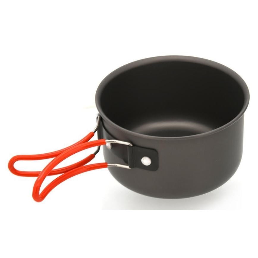 Set med camping köksredskap och svamp 4pcs