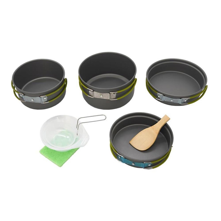 Set med camping köksredskap och tillbehör 9pcs