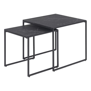 Set med soffbord ALMA 2 st antracit