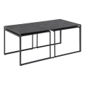 Set med soffbord ALMA 3 delar antracit