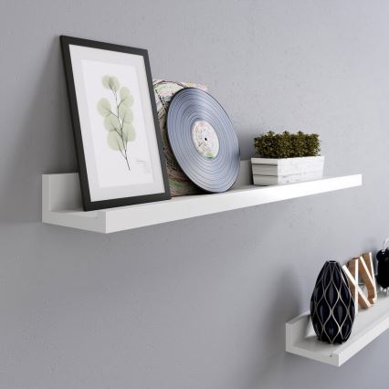 Set om 2 vägghyllor SHELFY, vita