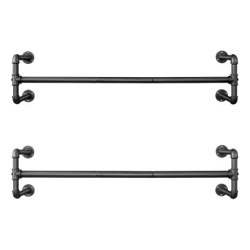 Set om 2 väggkrokar för galgar LINEA, svart