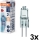 Set om 3 ugnslampor HALOSTAR G4/10W/12V 2700K - Osram