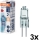 Set om 3 ugnslampor HALOSTAR G4/20W/12V 2700K - Osram