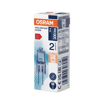 Set om 3 ugnslampor HALOSTAR G4/20W/12V 2700K - Osram