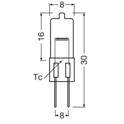 Set om 3 ugnslampor HALOSTAR G4/20W/12V 2700K - Osram