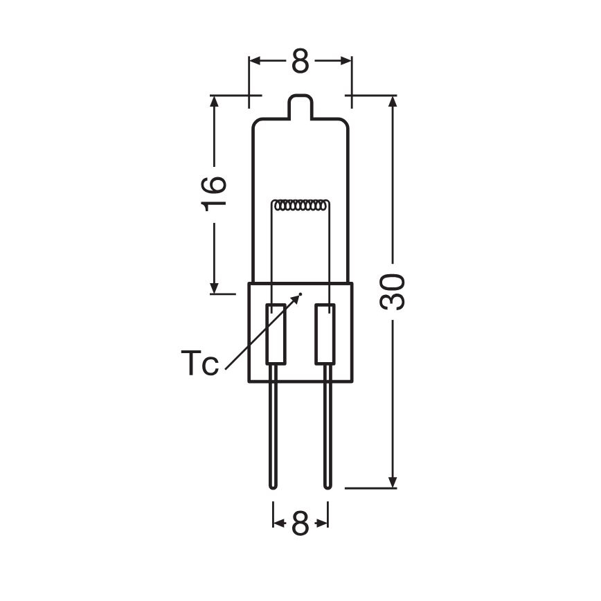 Set om 3 ugnslampor HALOSTAR G4/20W/12V 2700K - Osram