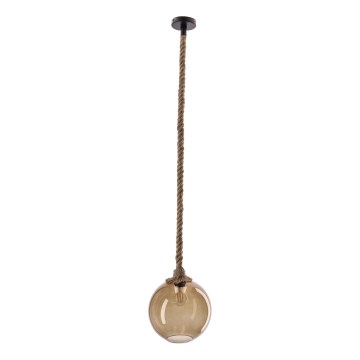 SHEDON hänglampa 1xE27/40W/230V rök beige