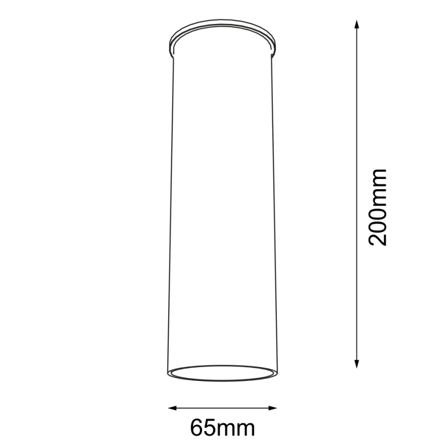 Shilo - Spotlight  1xGU10/15W/230V 20 cm svart