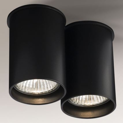 Shilo - Spotlight  2xGU10/15W/230V 9 cm svart