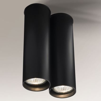 Shilo - Spotlight  2xGU10/15W/230V 20 cm svart