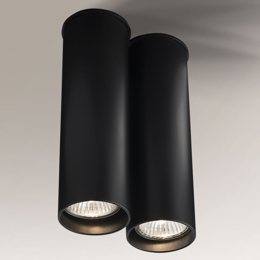 Shilo - Spotlight  2xGU10/15W/230V 20 cm svart