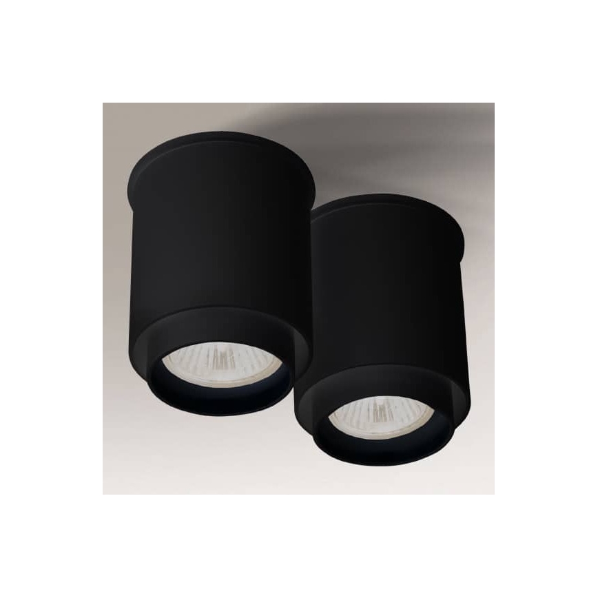 Shilo - Spotlight  2xGU10/15W/230V svart