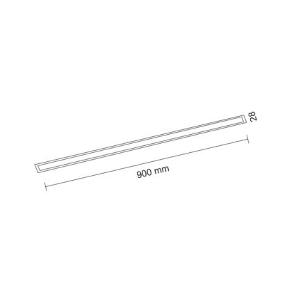 Shilo - LED upphängd taklampa  LED/32W/230V 3000K CRI 90 svart