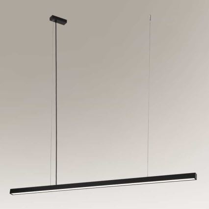 Shilo - LED Ljuskrona med upphängningsrem  LED/32W/230V 3000K CRI 90 svart