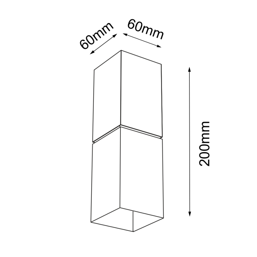 Shilo - Vägglampa  1xG9/10W/230V svart