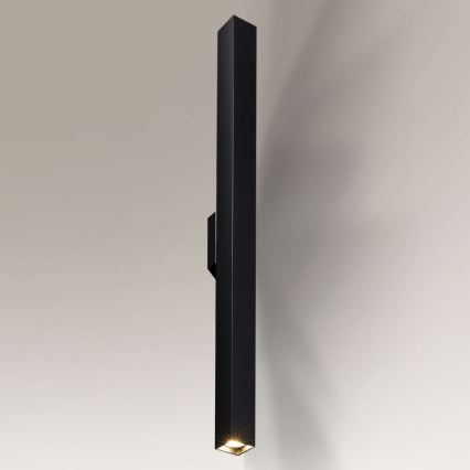 Shilo 4703 - Vägglampa  påHA 2xGU10/15W/230V svart