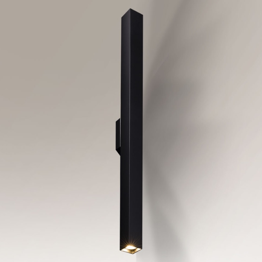 Shilo 4703 - Vägglampa  påHA 2xGU10/15W/230V svart