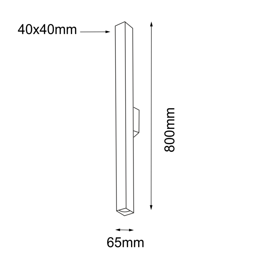 Shilo 4703 - Vägglampa  påHA 2xGU10/15W/230V svart