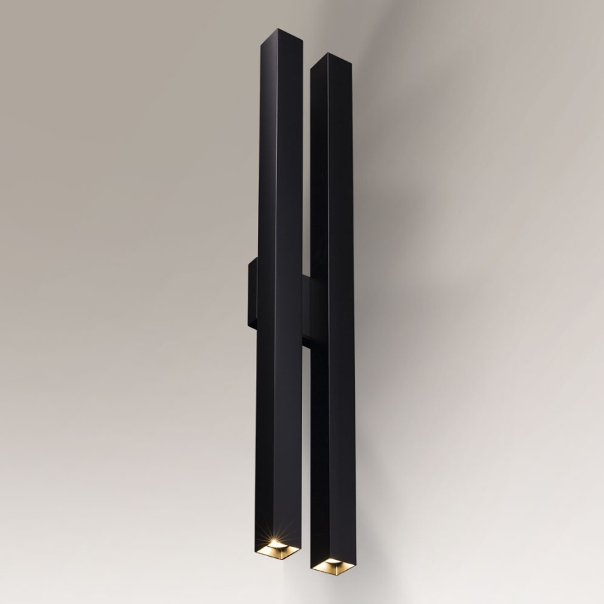 Shilo - Vägglampa  4xGU10/15W/230V svart