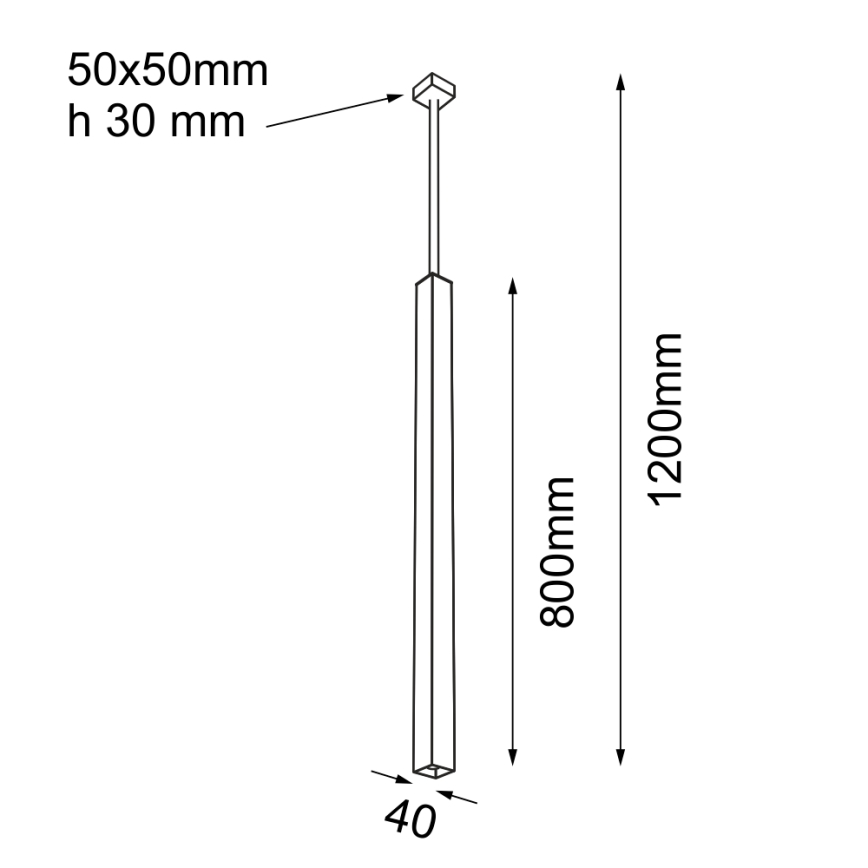 Shilo 5701 - Upphängningsbar Ljuskrona  påHA 1xGU10/15W/230V svart