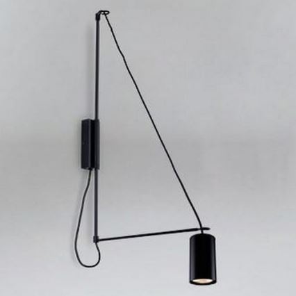Shilo - Vägglampa  1xGU10/15W/230V svart