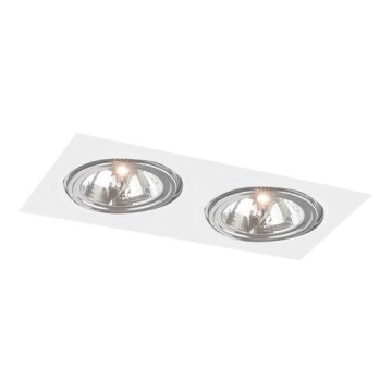 Shilo - Infälld belysning  2xGU10/15W/230V vit