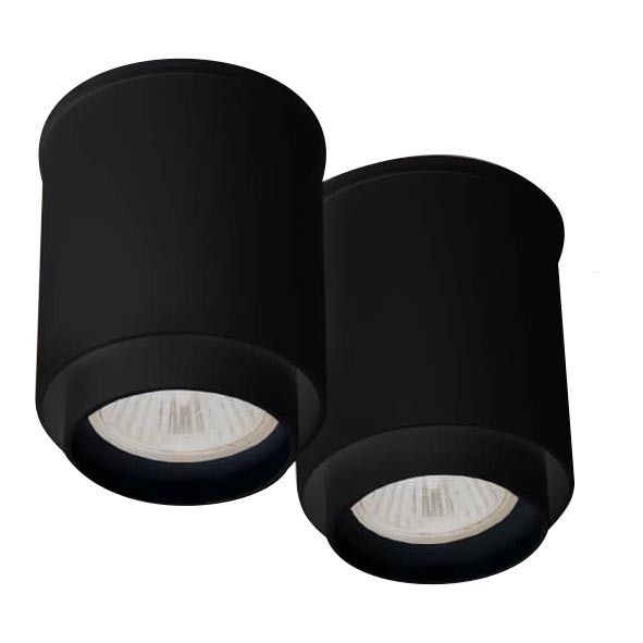 Shilo - Spotlight  2xGU10/15W/230V svart