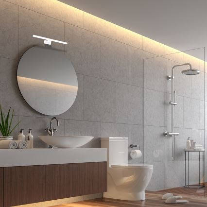 SHINE LED vägglampa för badrum 7W/230V, 30 cm, IP44, vit