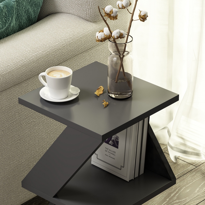 Sidobord ALBENI 50x30 cm antracit
