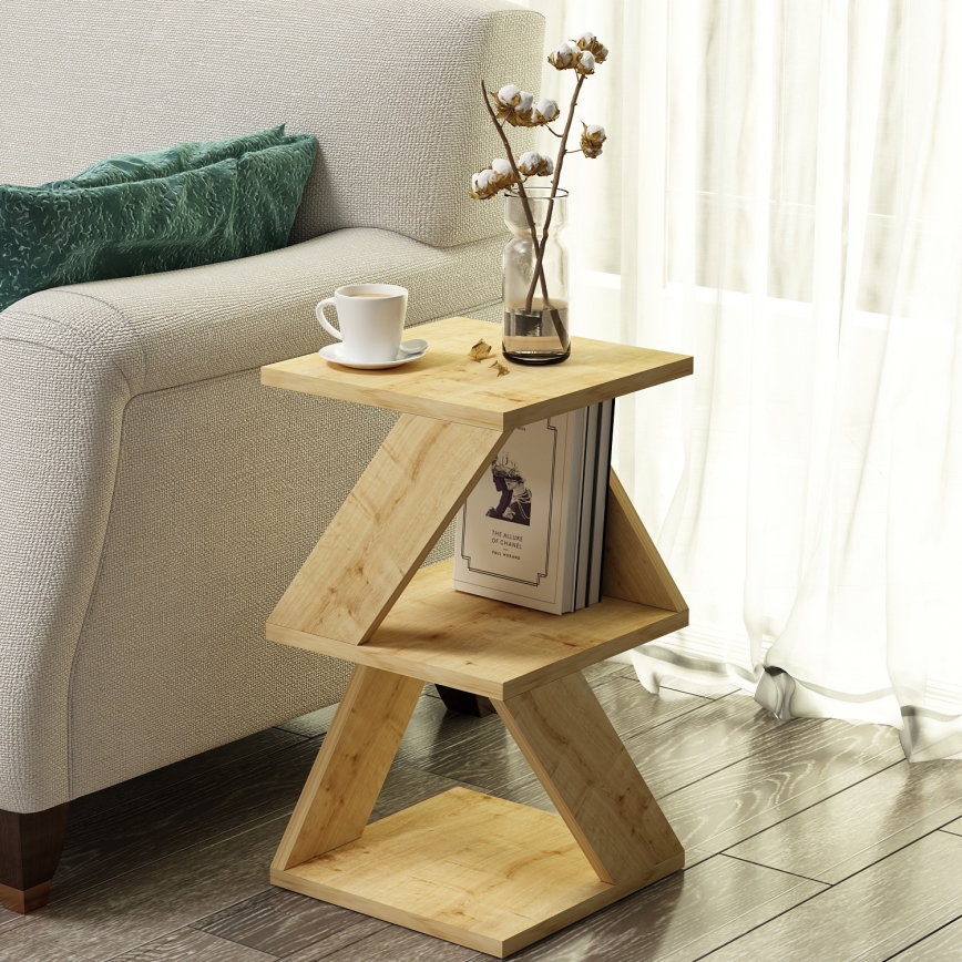 Sidobord ALBENI 50x30 cm brun