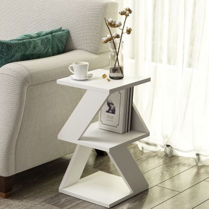 Sidobord ALBENI 50x30 cm vit
