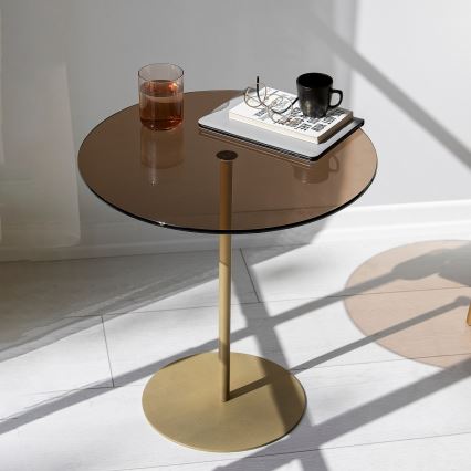 Sidobord CHILL 50x50 cm guld/brons
